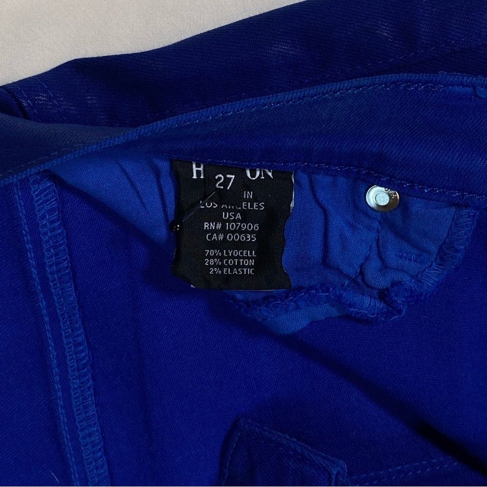 Women’s Hudson Blue/metallic skinny style pants Size 27 - Picture 15 of 16